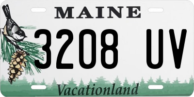 ME license plate 3208UV