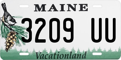 ME license plate 3209UU