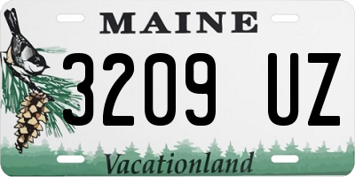 ME license plate 3209UZ