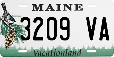 ME license plate 3209VA
