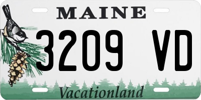 ME license plate 3209VD