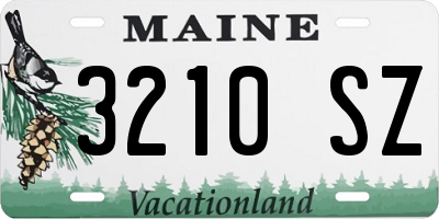 ME license plate 3210SZ