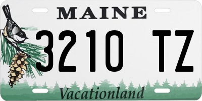 ME license plate 3210TZ