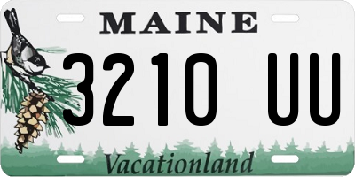 ME license plate 3210UU
