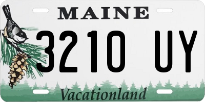 ME license plate 3210UY