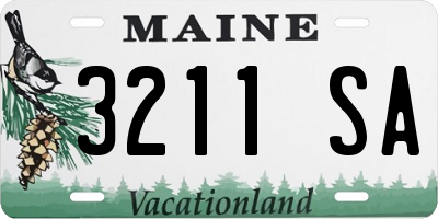 ME license plate 3211SA