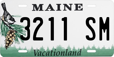 ME license plate 3211SM