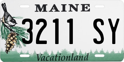 ME license plate 3211SY
