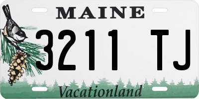 ME license plate 3211TJ