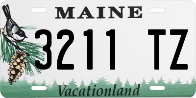 ME license plate 3211TZ