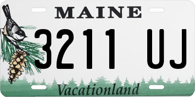 ME license plate 3211UJ