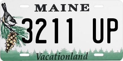 ME license plate 3211UP