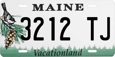 ME license plate 3212TJ