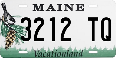 ME license plate 3212TQ