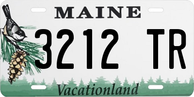 ME license plate 3212TR