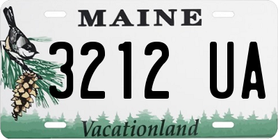ME license plate 3212UA