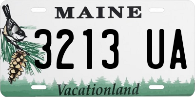 ME license plate 3213UA