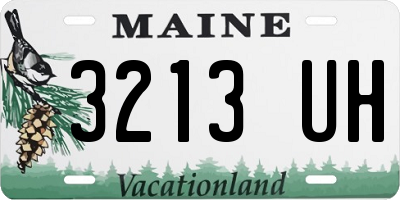ME license plate 3213UH