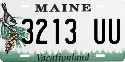 ME license plate 3213UU