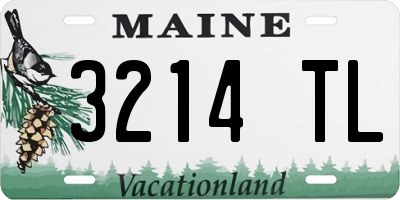 ME license plate 3214TL