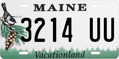 ME license plate 3214UU