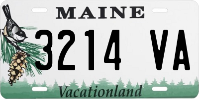 ME license plate 3214VA