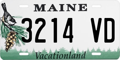 ME license plate 3214VD