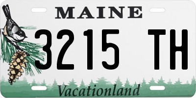 ME license plate 3215TH