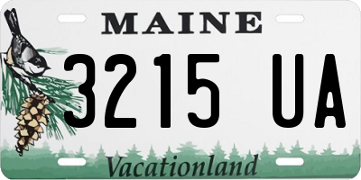 ME license plate 3215UA