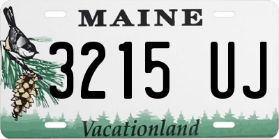 ME license plate 3215UJ