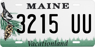 ME license plate 3215UU