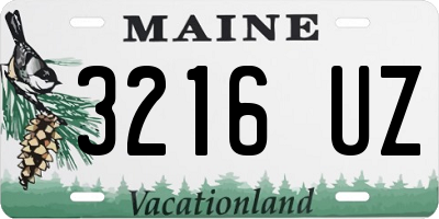 ME license plate 3216UZ