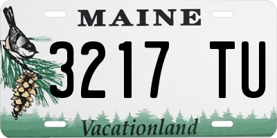ME license plate 3217TU