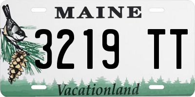 ME license plate 3219TT