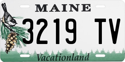 ME license plate 3219TV