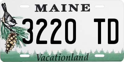 ME license plate 3220TD