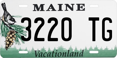 ME license plate 3220TG