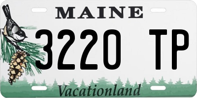 ME license plate 3220TP