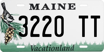 ME license plate 3220TT