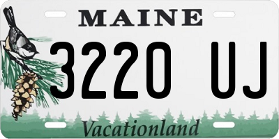 ME license plate 3220UJ