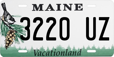 ME license plate 3220UZ