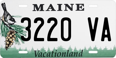 ME license plate 3220VA
