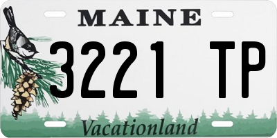 ME license plate 3221TP