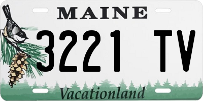ME license plate 3221TV