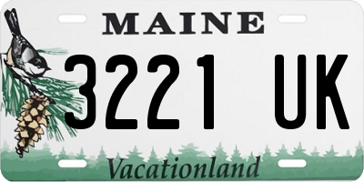 ME license plate 3221UK