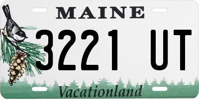 ME license plate 3221UT