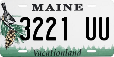 ME license plate 3221UU