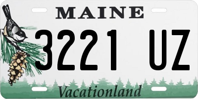 ME license plate 3221UZ