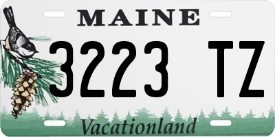 ME license plate 3223TZ
