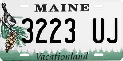 ME license plate 3223UJ